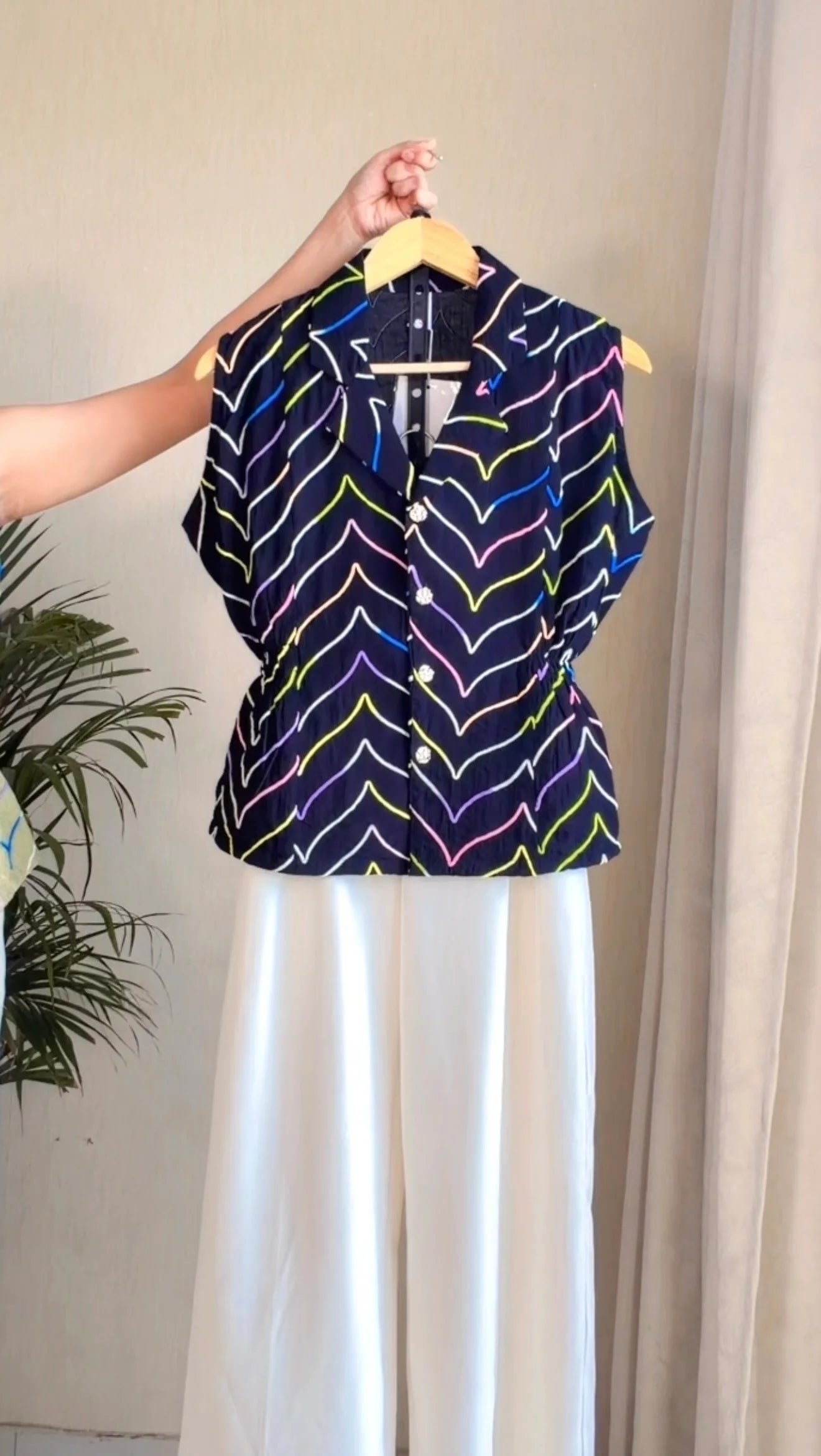 Ziva Statement Printed Co-Ord Set (Top+Pant)