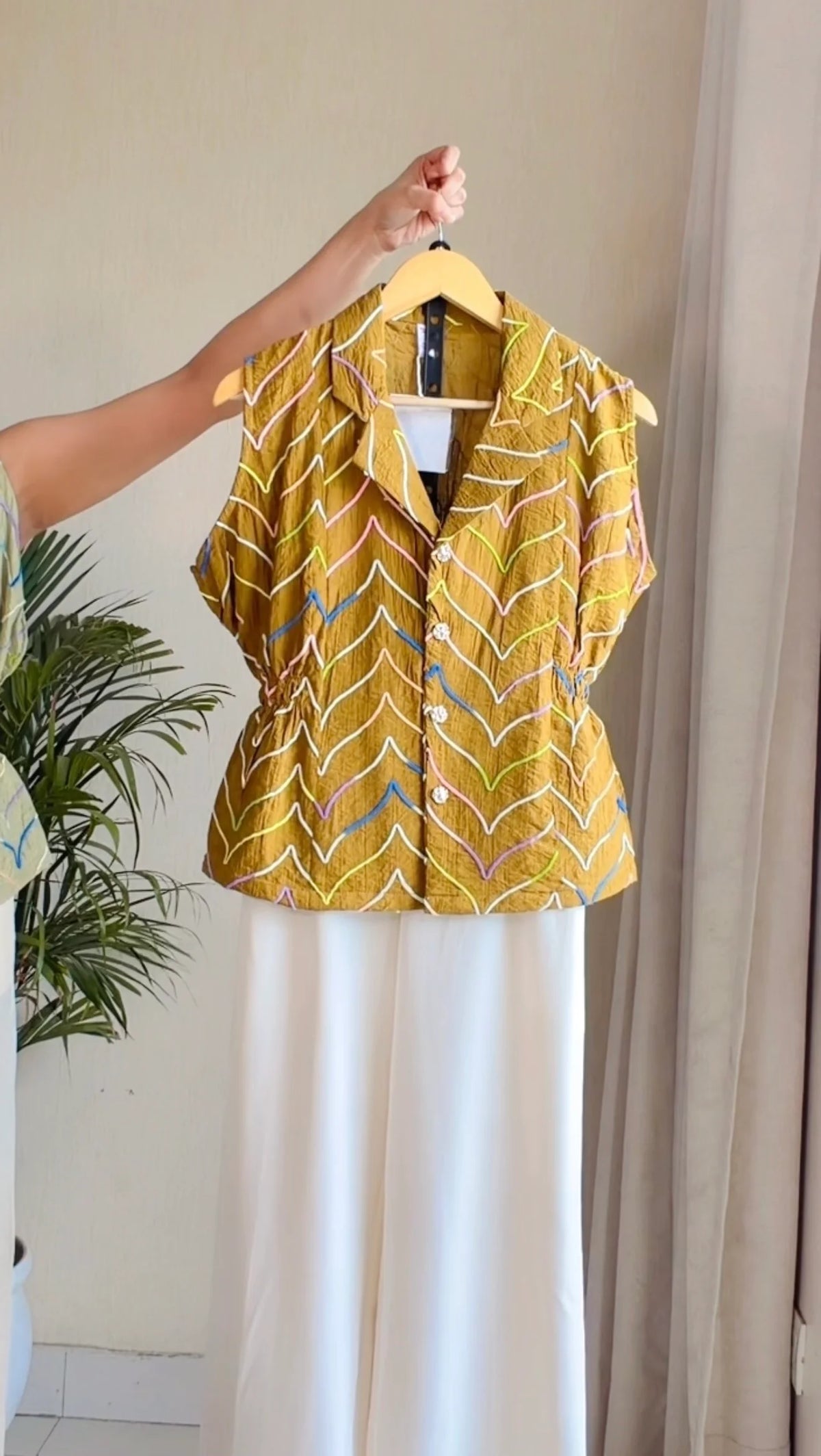 Ziva Statement Printed Co-Ord Set (Top+Pant)