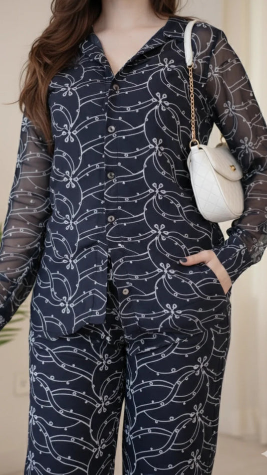 Premium Embroidery Co-Ord Set