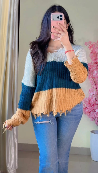 (Free Size) Premium Crochet Top - C452