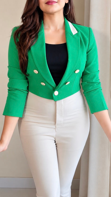 Premium Crop Blazer-B-36