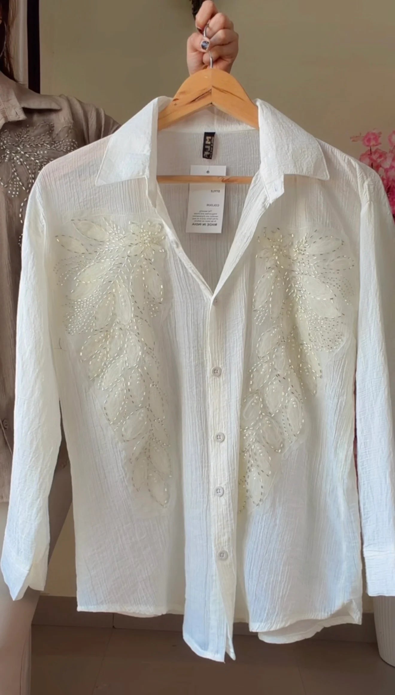 Eggwhiteleaf Embroidered Premium Shirt