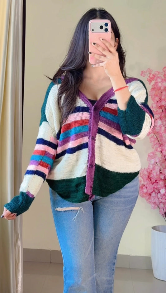 (Size-L to XL) Premium Crochet Top - C457