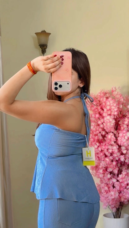 Padded Peplum Co-ord Set