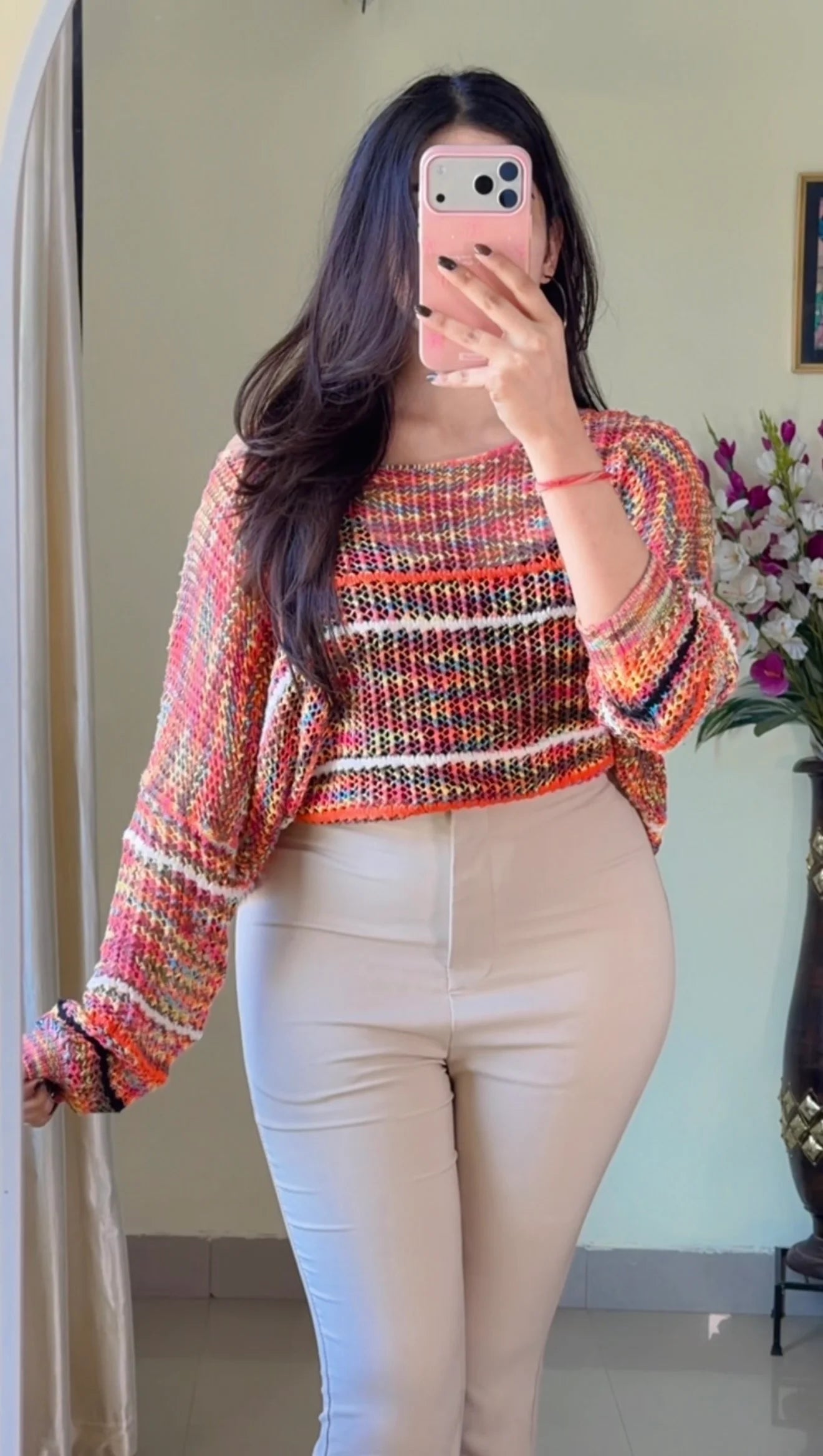 (Free Size) Premium Crochet Top C417