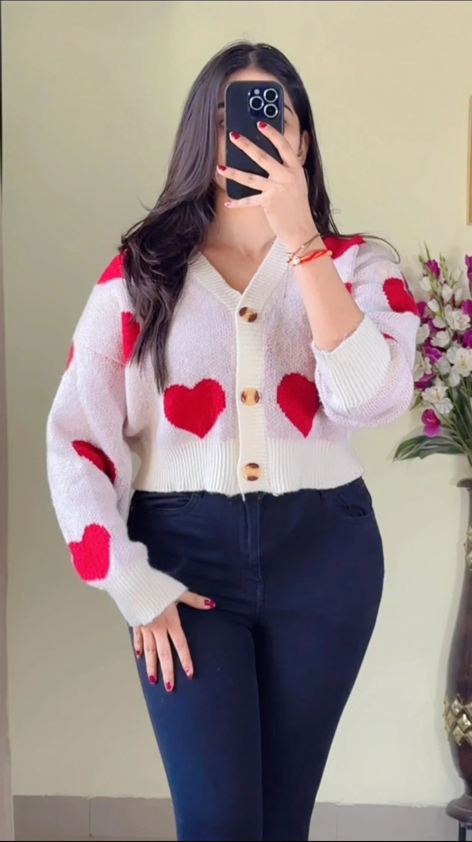 Size(S to M)Crochet Sweater CO-133