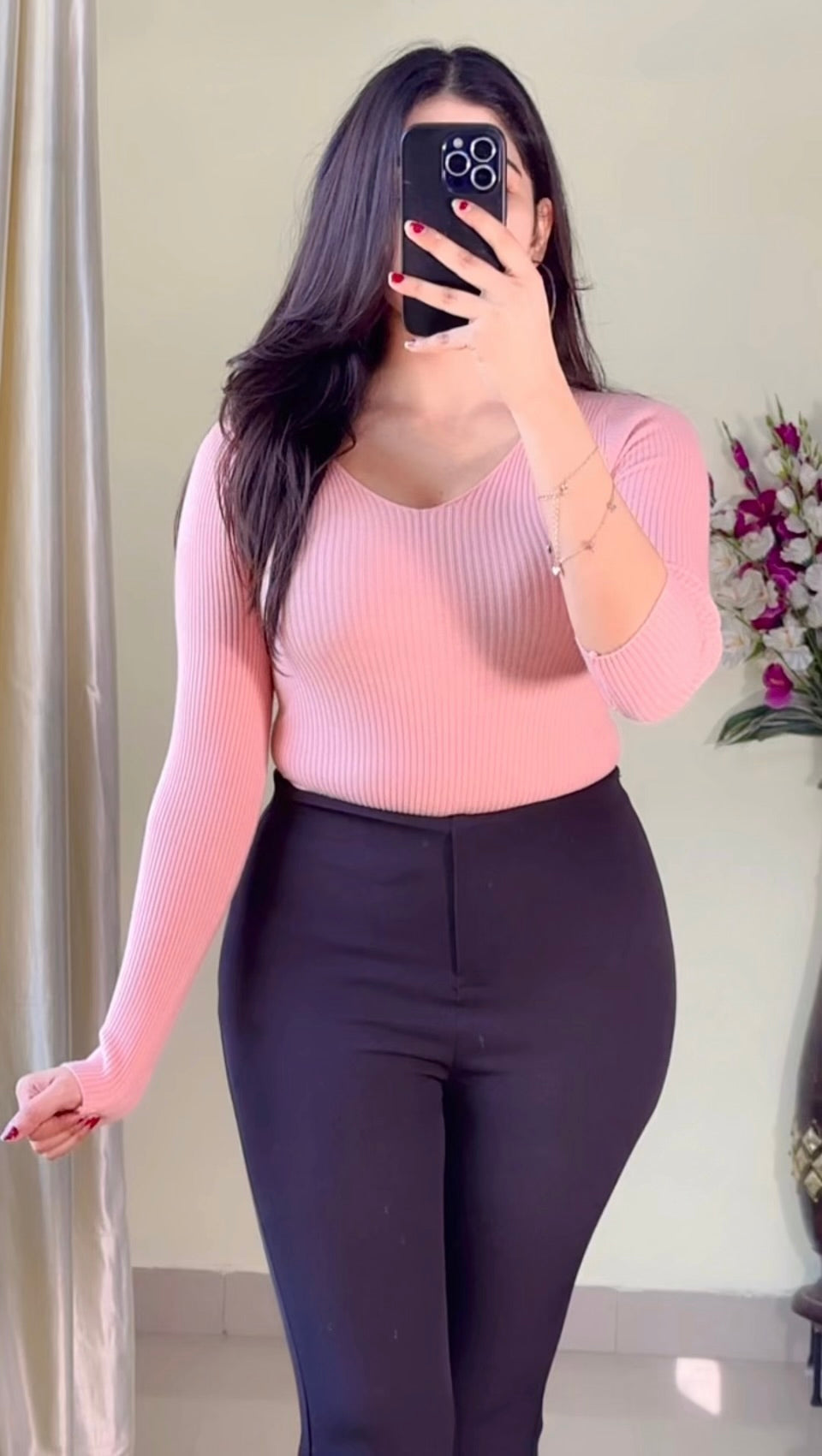 Pretty Ribbed Top- TO110