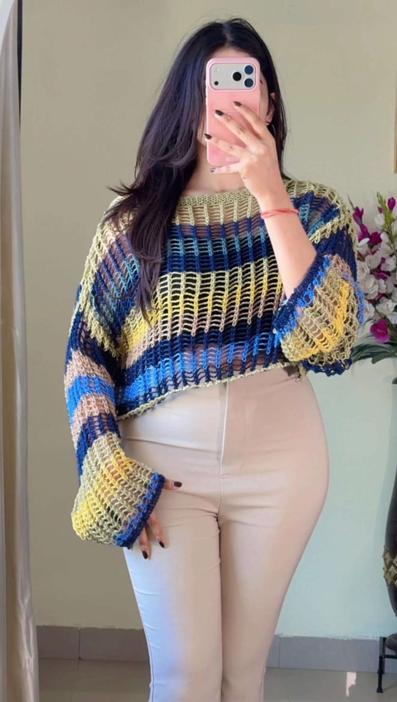 (Free Size) Premium Crochet Top C422