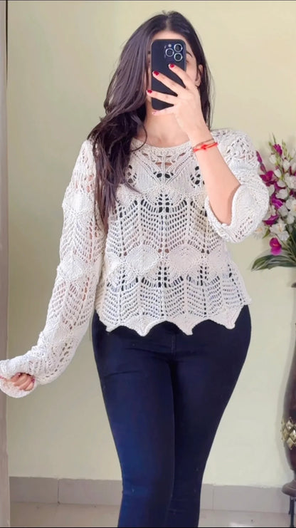 Size(Free Size)Crochet Sweater CB-142