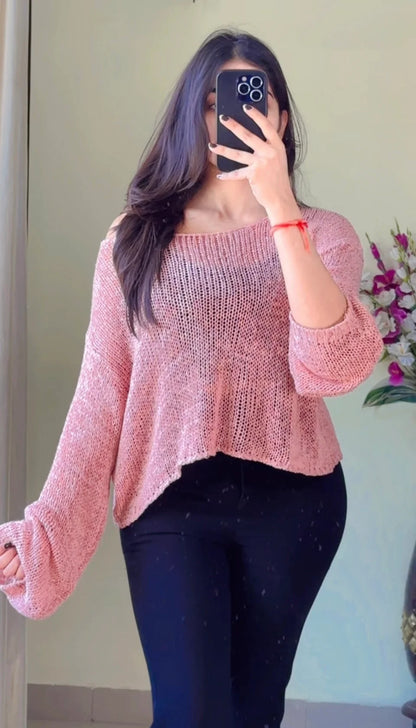 (Free Size) Crochet Top-CB158