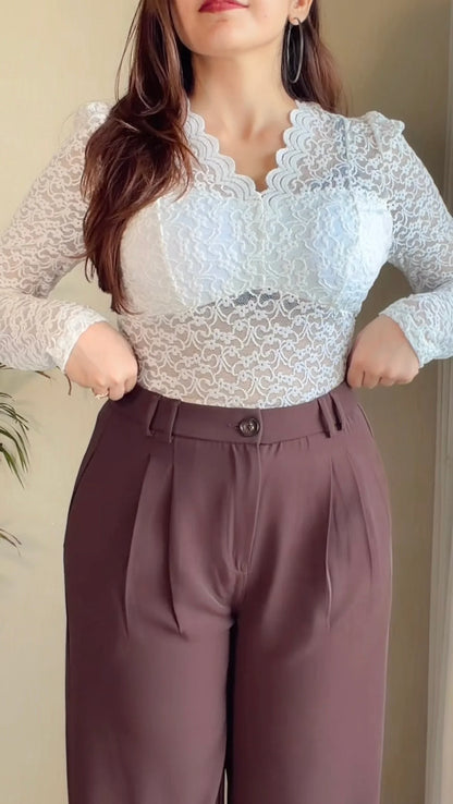 Brown Butter Soft Tailored Trouser