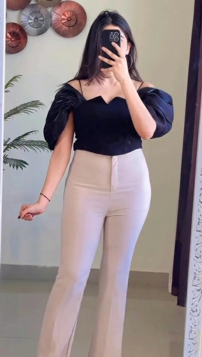 Scarlet Puff Corset Top