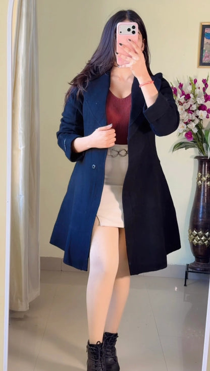 (Size- S to M) Premium Black Winter Coat- WO261