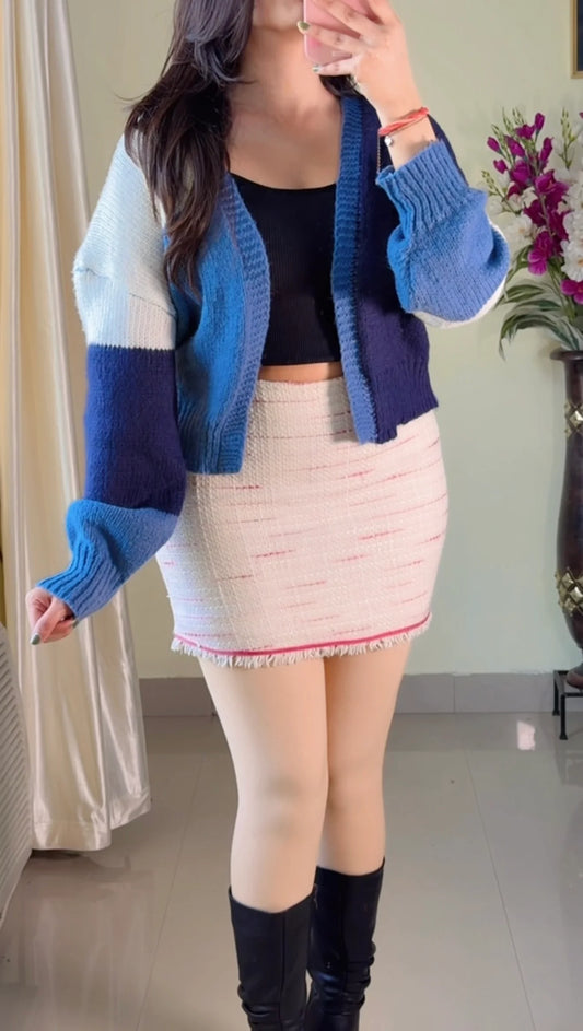 (Free Size) Premium Crochet Cardigan - C360