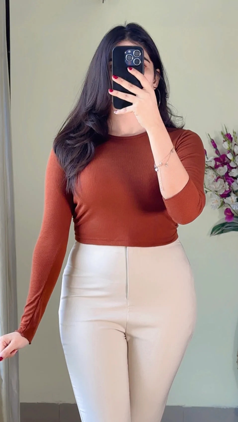 Pretty Ribbed Top-TO91