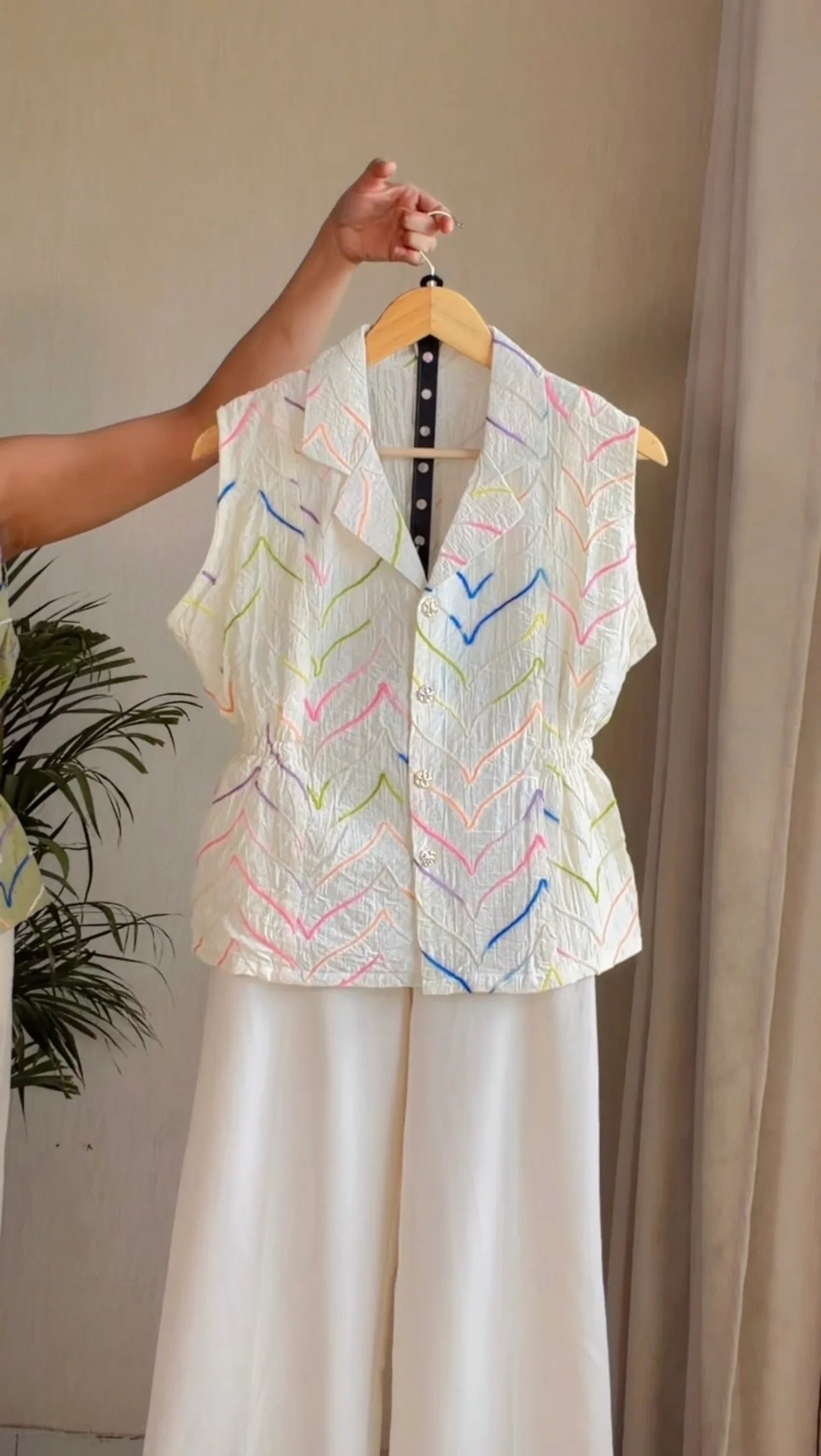 Ziva Statement Printed Co-Ord Set (Top+ Pant)