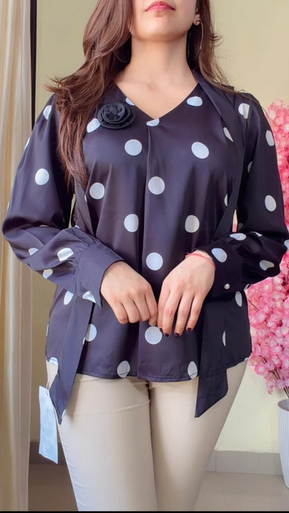 Polka  Pop Bow Premium Shirt