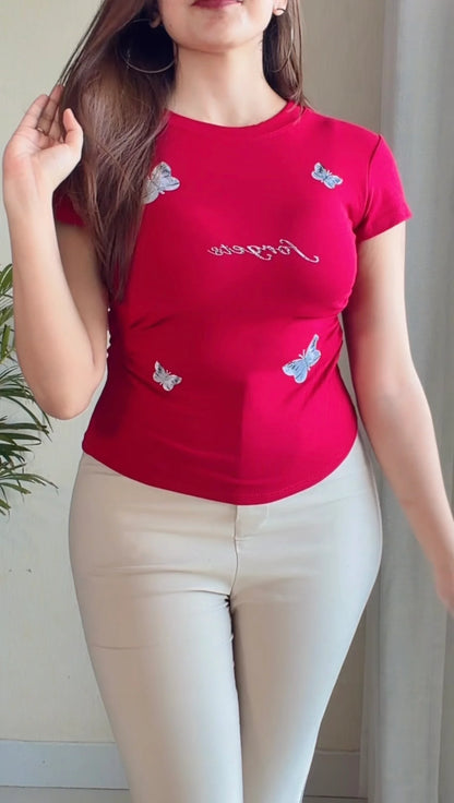 Dreamy Muse butterfly Padded Top