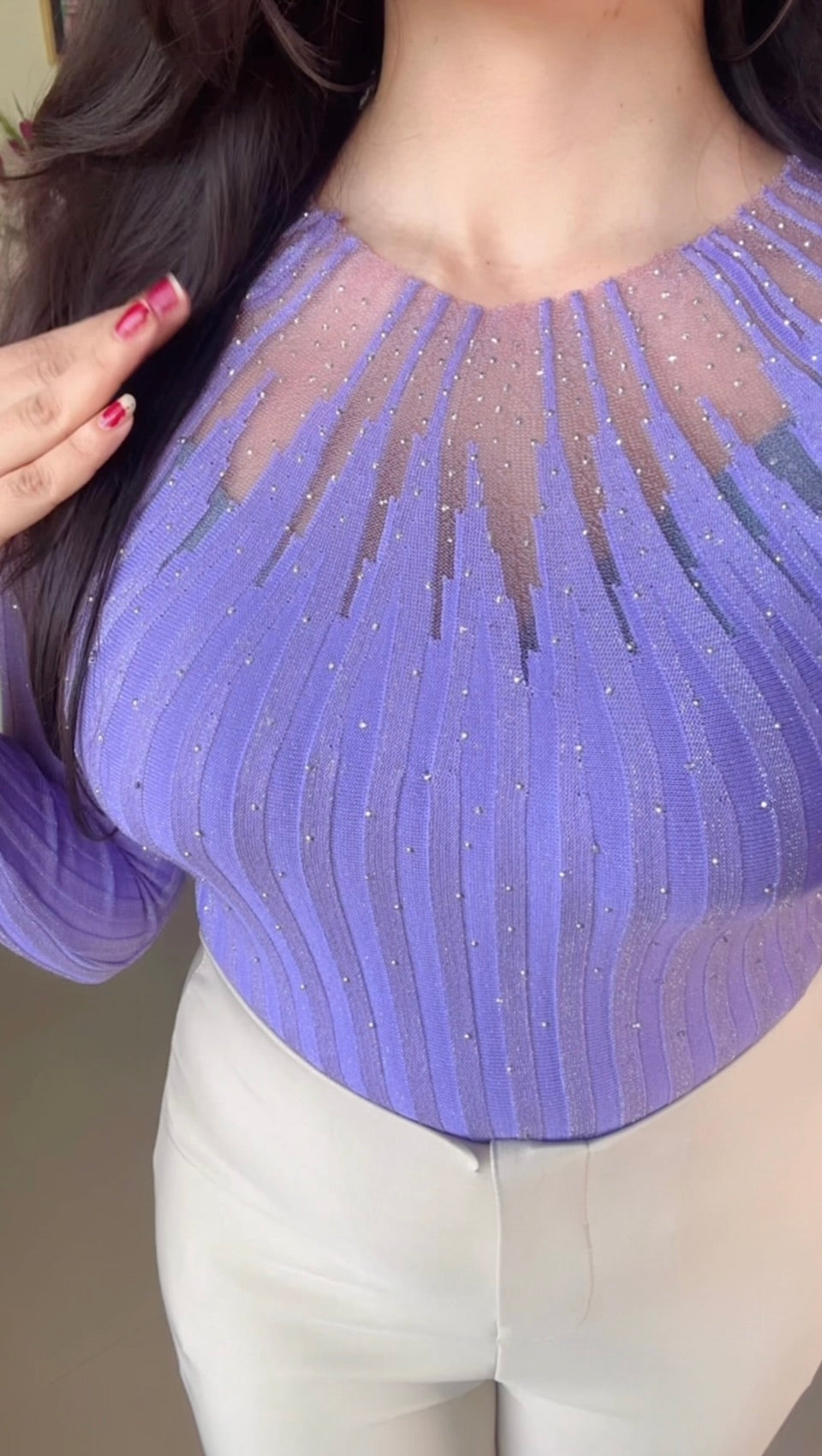 Pretty Ribbed Top- TO101