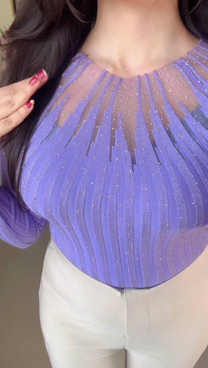 Pretty Ribbed Top- TO101