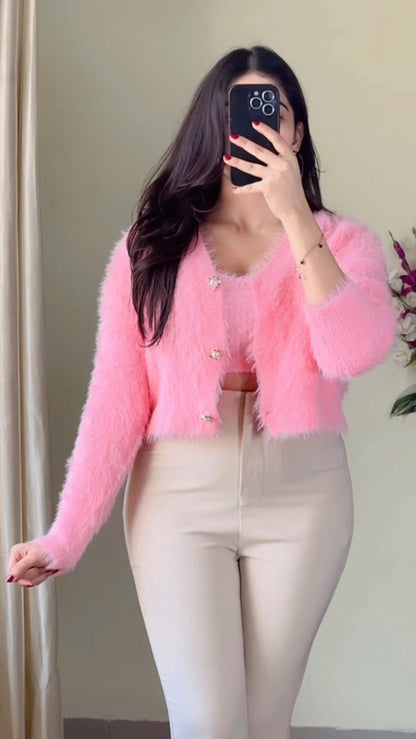 (S to M) Crochet Top- (Cb31)