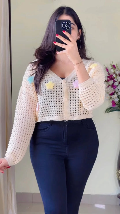 (M To L ) Crochet Top- (Cb01)