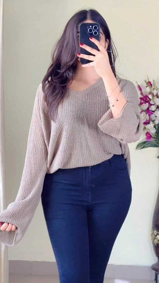 (Free Size Upto 36 to 42) Crochet Top- (Cb40)