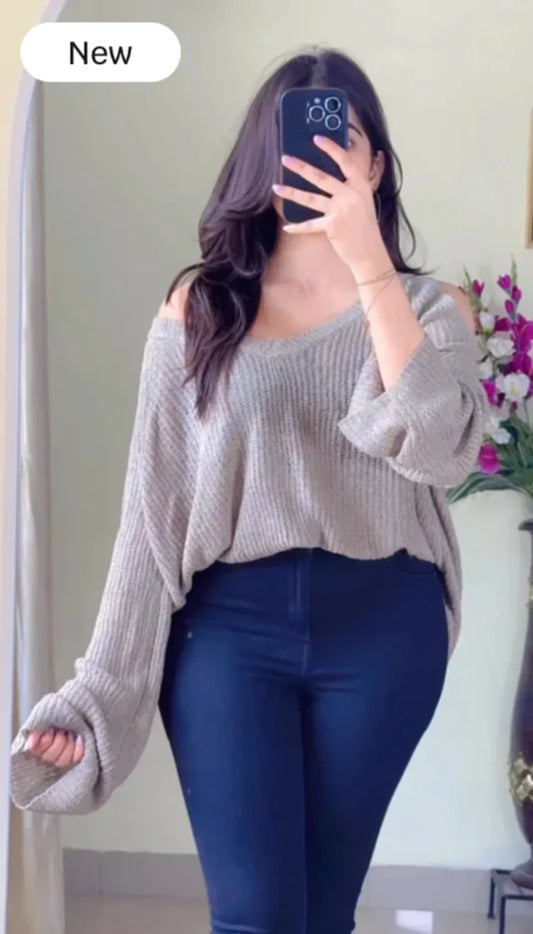 (Free Size) Crochet Top-(C-473)