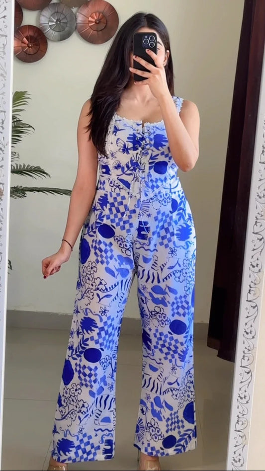 Sleeveless Pure Cotton Waistcoat With Trouser-K-505