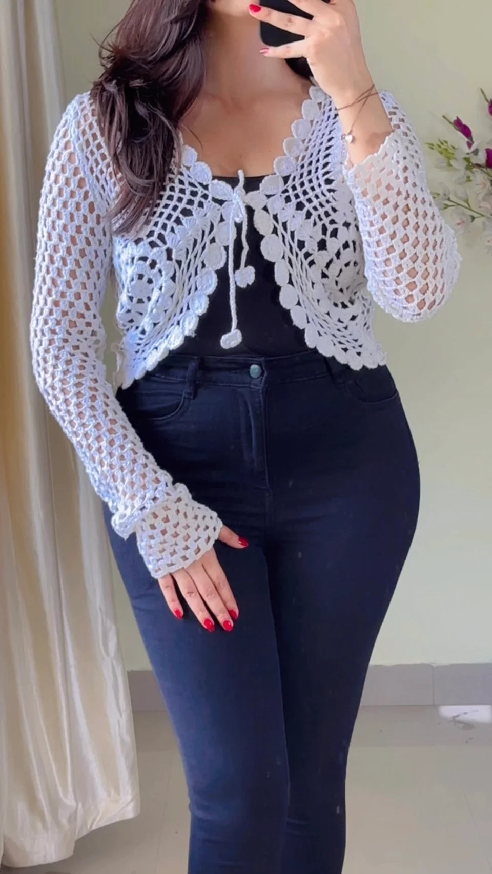 (Xs To S) Crochet Top- (C-546)