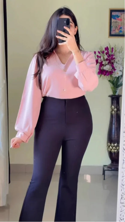 Baby Pink Grace Chain Shirt (S31)