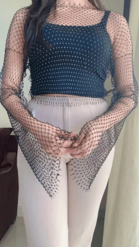 Gloss Mesh Top (High Quality)[T43]