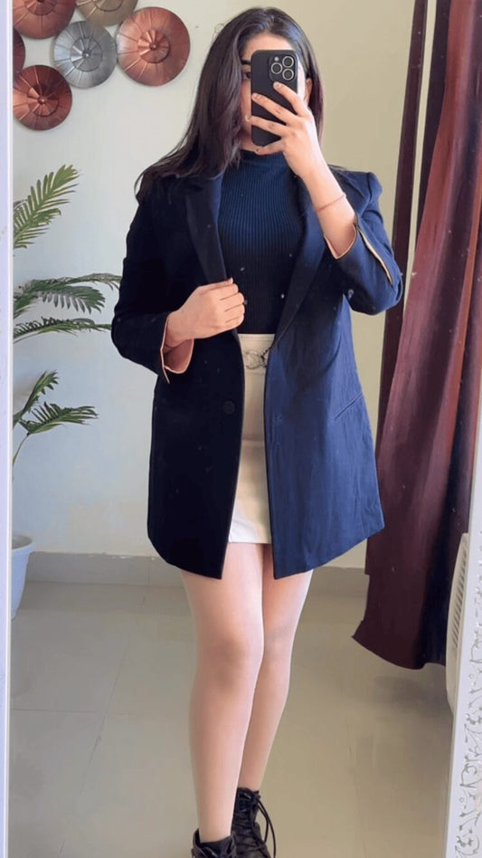 (S To M)Black Winter Coat- W24