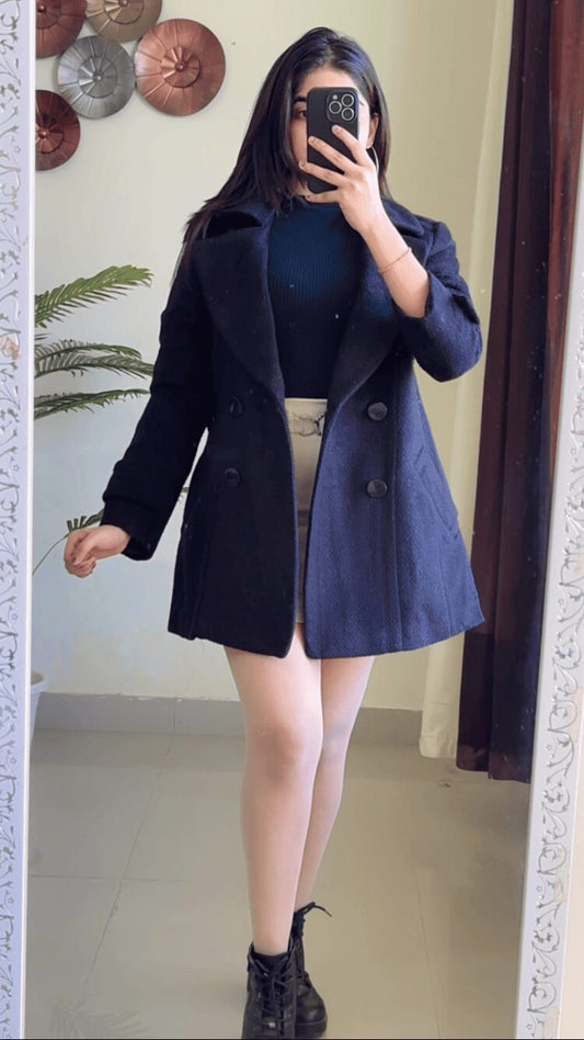 (S To M) Shimmer Black Coat- W33