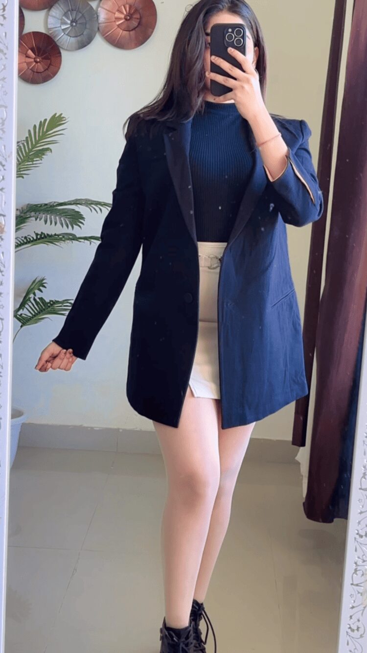 (S To M)Black Winter Coat- W24