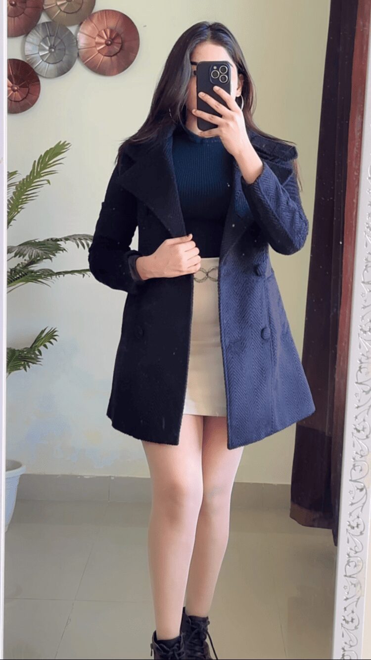 (Xs To S) Winter Coat Black W160